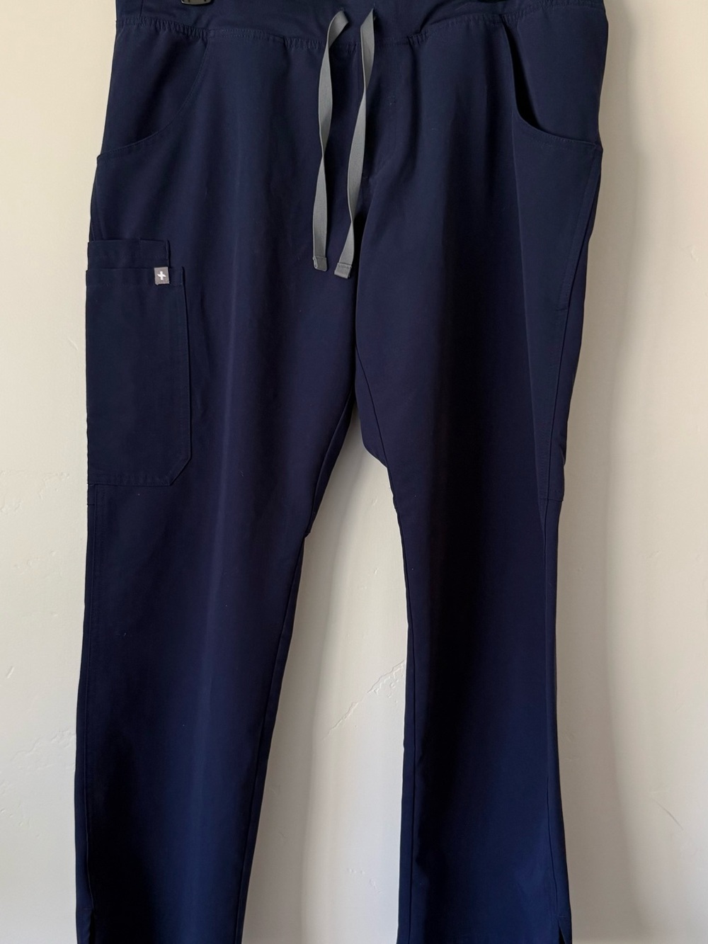 Figs Women's Navy Cargo Drawstring Scrub Pants
